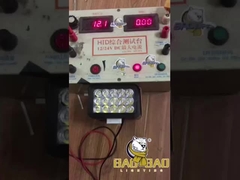 Rectángulo 15 haz de plástico Rojo Azul Blanco LED Proyector para motocicleta