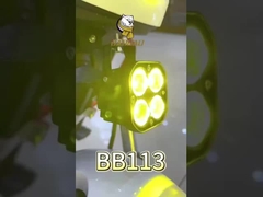 Tipo cuadrado 4D Luz blanca brillante Waterproof Motorclcle faro LED