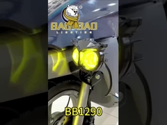 2 LED Buho Amarillo Blanco Flash Color MINI Proyector Luz Para Motocicleta