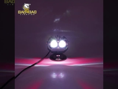 2 Perlas Blanco Amarillo Aluminio Falso Disponible Luz de Niebla para Motocicletas