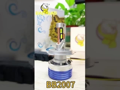 H4 Blanco Flash Metal Alto brillo Faros interiores de automóviles Luz de bombilla LED