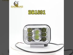 Nuevas llegadas 8 cuentas 80V Blanco amarillo de la motocicleta de metal LED luz de niebla