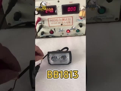 Metal plástico 2 LED blanco amarillo doble color RGB proyector luz de niebla