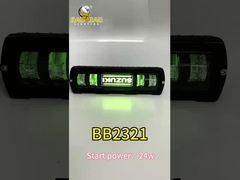Luz de niebla LED de motocicleta de doble color blanco amarillo