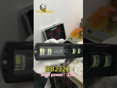 Universal de metal blanco amarillo de doble color de motocicleta faro LED luz de trabajo del coche