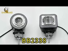 Aluminio Blanco Amarillo Parpadeante 12V 24V Motocicleta Linterna RGB Anillo LED Luz de Niebla