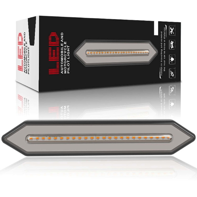 Rojo Amarillo 24V Universal LED Luz de cola Lámpara piloto para automóvil Para motocicleta