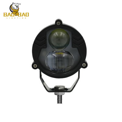 2 haces Blanco Amarillo Flash 80V Motocicleta Universal LED Proyector