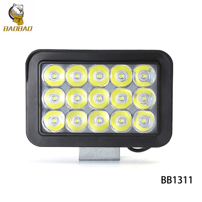 Rectángulo 15 haz de plástico Rojo Azul Blanco LED Proyector para motocicleta
