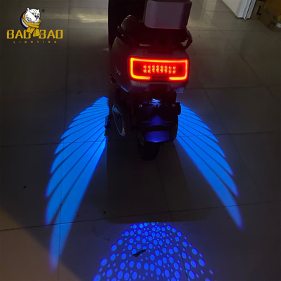 Azul Rojo Blanco 12V Aluminio Ángulo Ala de la motocicleta LED luz exterior