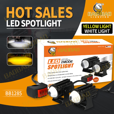 Casilla negra luz intermitente motocicleta Universal LED luz delantera de alto brillo