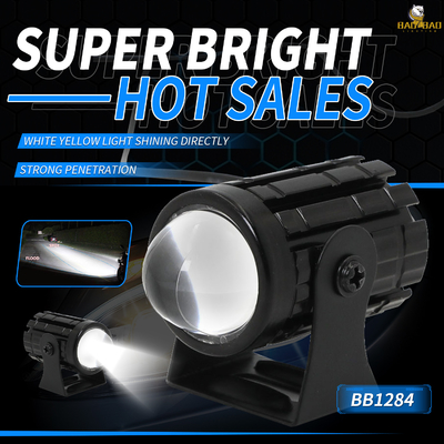 Blanco amarillo 12V Universal MINI LED faro Motocicleta foco de luz