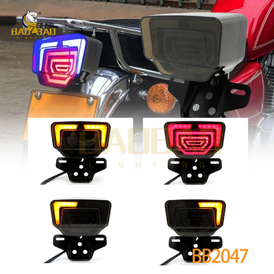 Lámparas LED de plástico rojo parpadeante de la motocicleta disponibles Tailight piezas de repuesto