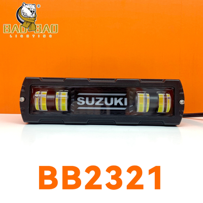 Luz de niebla LED de motocicleta de doble color blanco amarillo