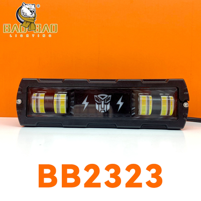 Metal pesado de calidad Blanco amarillo de doble color Motocicleta faro LED Luz de trabajo al aire libre