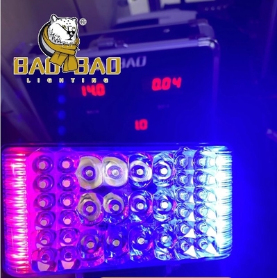 36 bombilla de hierro de espalda Blanco Rojo Azul Policía Luz Flash Luz LED faros para CG para HAOJUE
