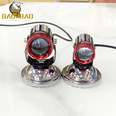 Luces antiniebla blancas amarillas de aluminio para motocicletas de 12-80V BB2514